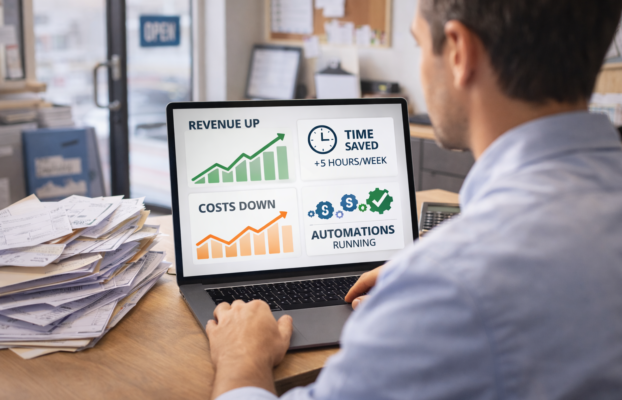 ROI The ROI of Workflow Automation: How Small Businesses Save Time and Reduce CostsROI